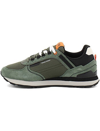 Baskets en cuir/suede colmar