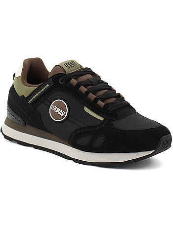 Baskets en cuir/suede colmar