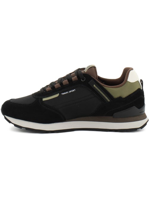 Baskets en cuir/suede colmar - Kiabi
