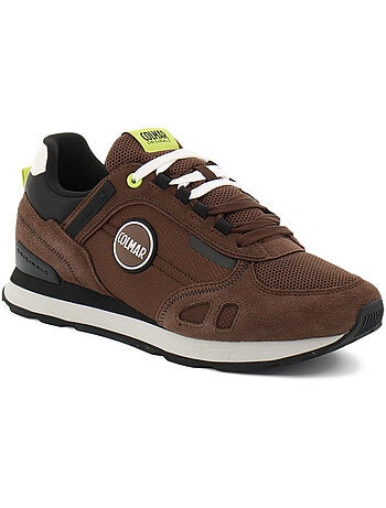 Baskets en cuir/suede colmar