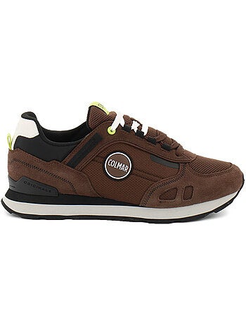 Baskets en cuir/suede colmar