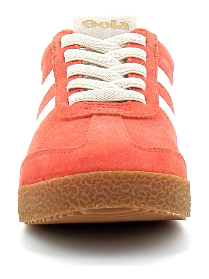Baskets en Cuir/suede Gola Orange - Kiabi