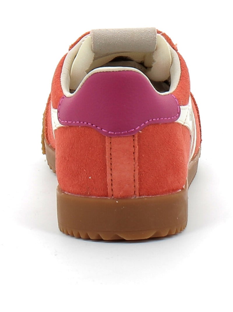 Baskets en Cuir/suede Gola Orange - Kiabi