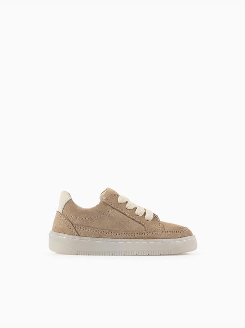Baskets en daim à lacets - Kiabi