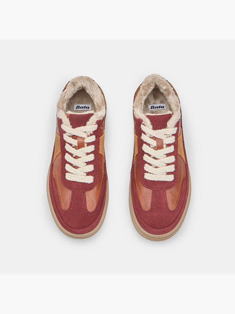 Baskets en daim Bata Bordeaux - Kiabi