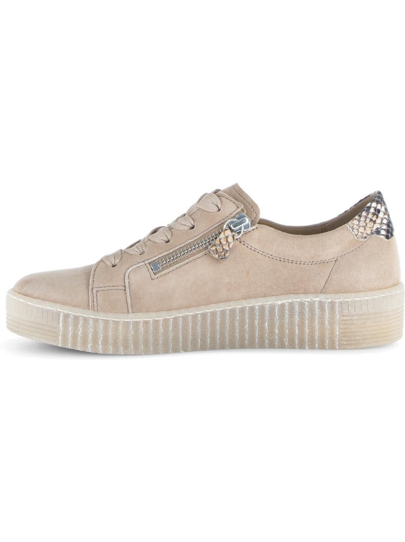 Baskets  en daim Beige - Kiabi