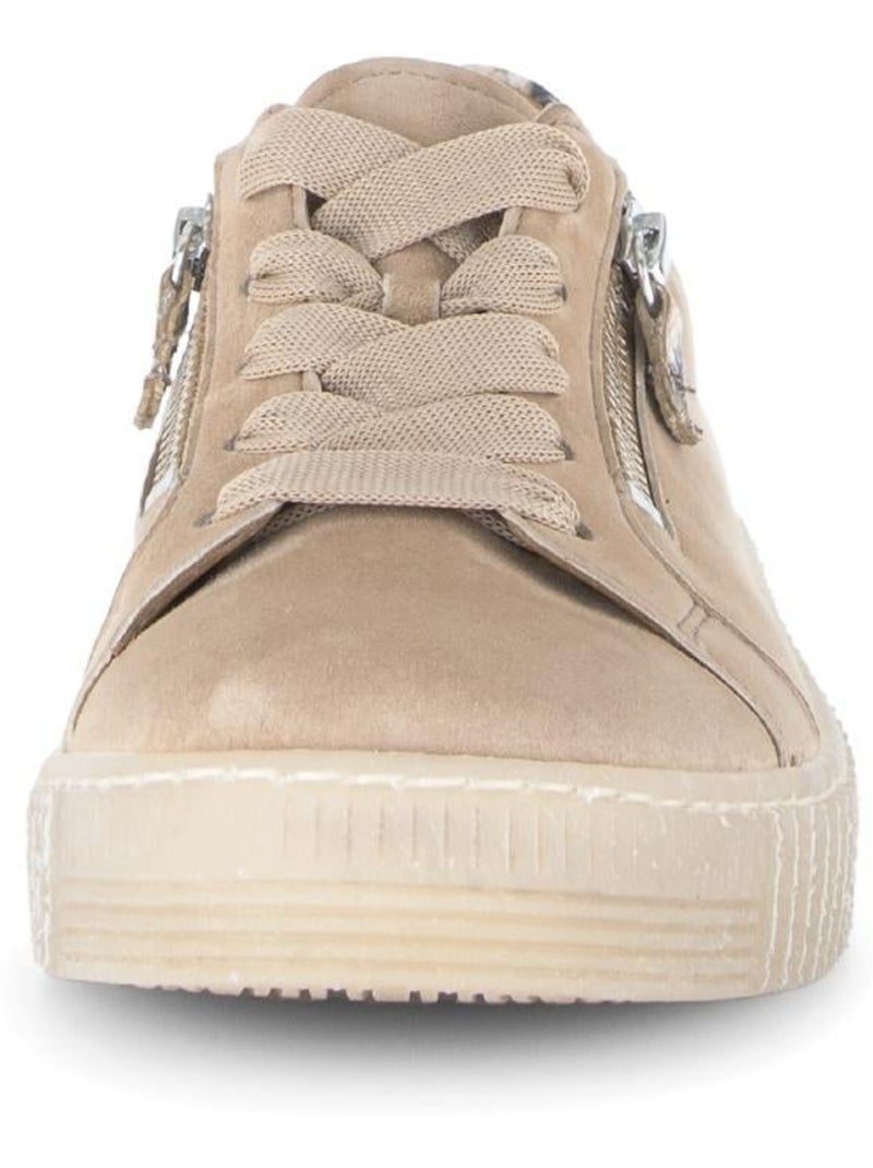 Baskets  en daim Beige - Kiabi