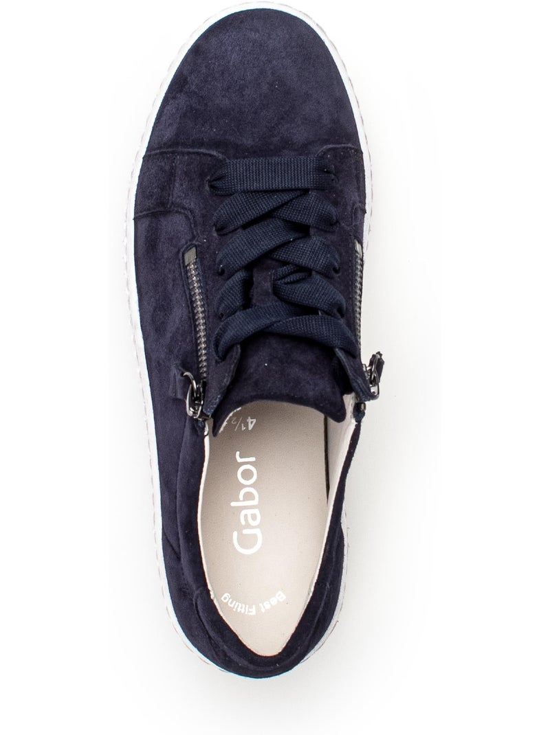 Baskets  en daim Bleu - Kiabi