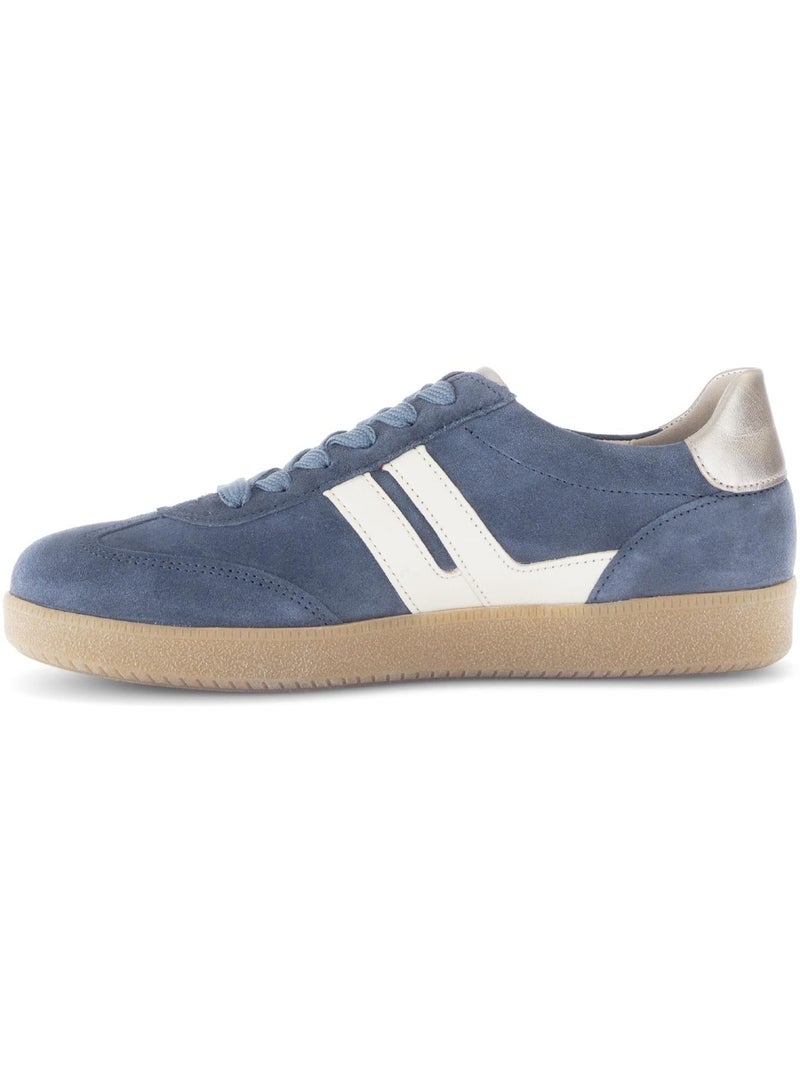 Baskets  en daim Bleu - Kiabi