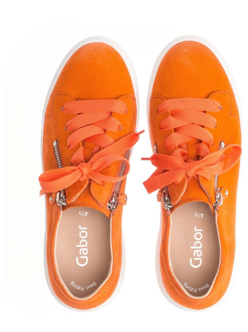 Baskets  en daim Gabor Orange - Kiabi