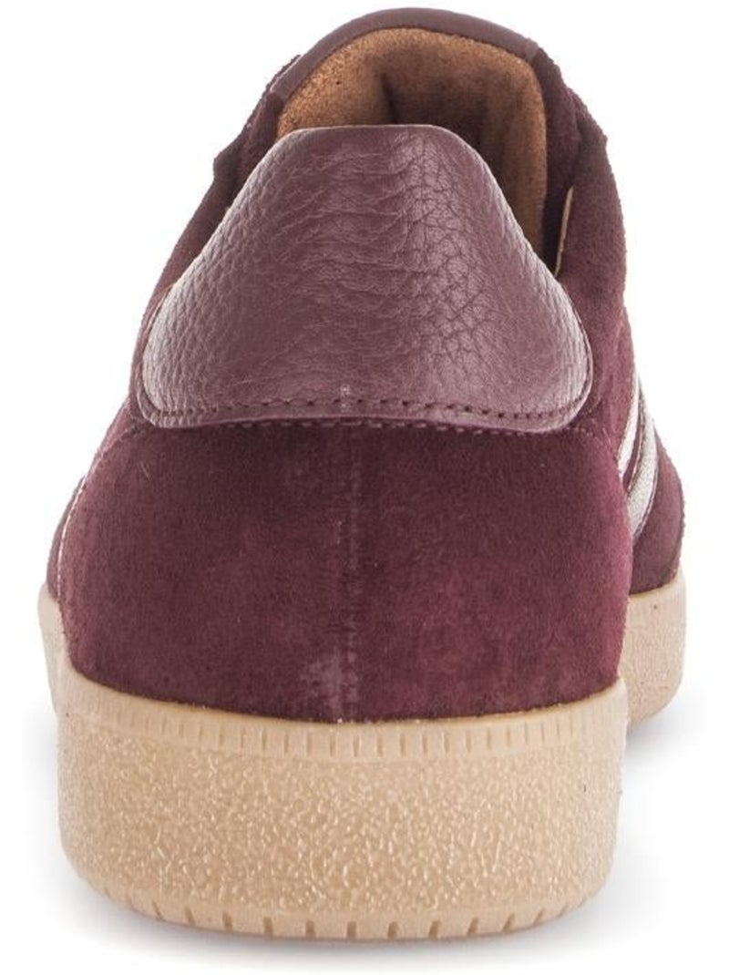 Baskets  en daim Rouge - Kiabi