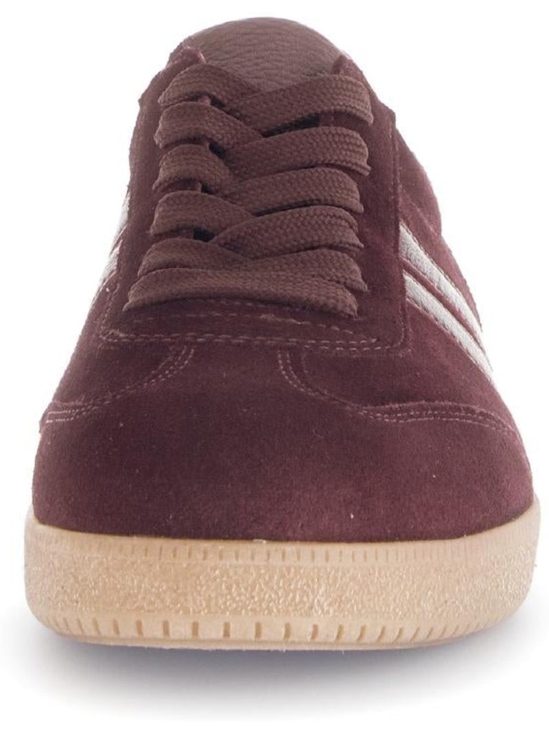 Baskets  en daim Rouge - Kiabi