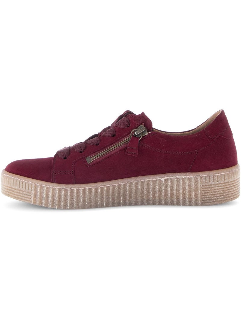Baskets  en daim Rouge - Kiabi