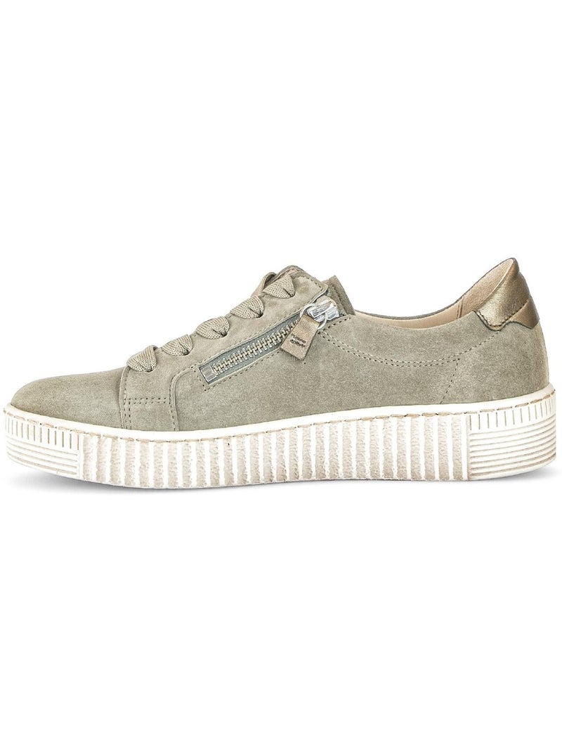 Baskets  en daim Vert - Kiabi