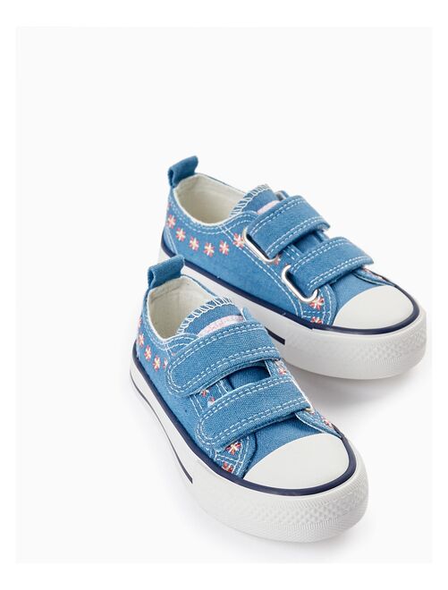 Baskets en jean avec fleurs brodées pour bébé fille '50s Sneaker' - Kiabi