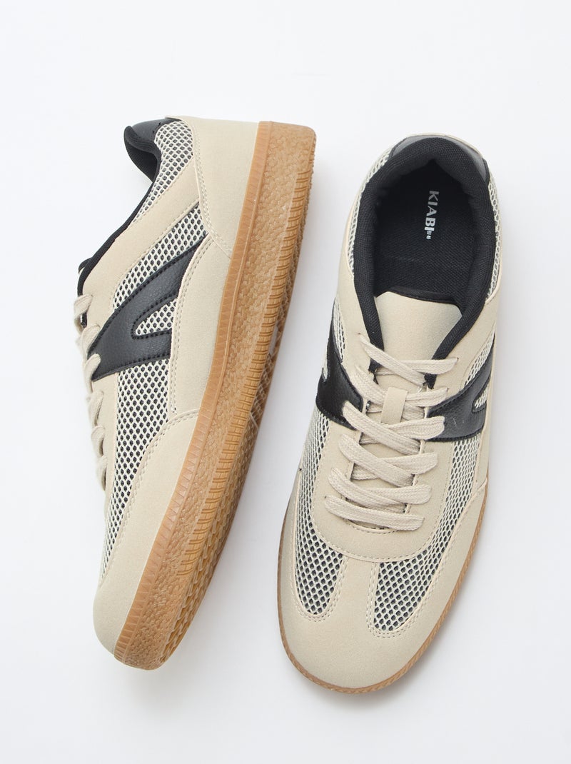 Baskets en mesh Beige - Kiabi
