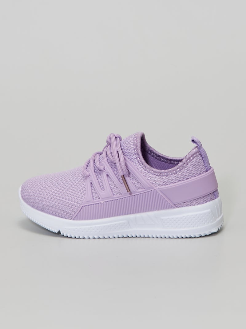 Baskets en mesh lila - Kiabi