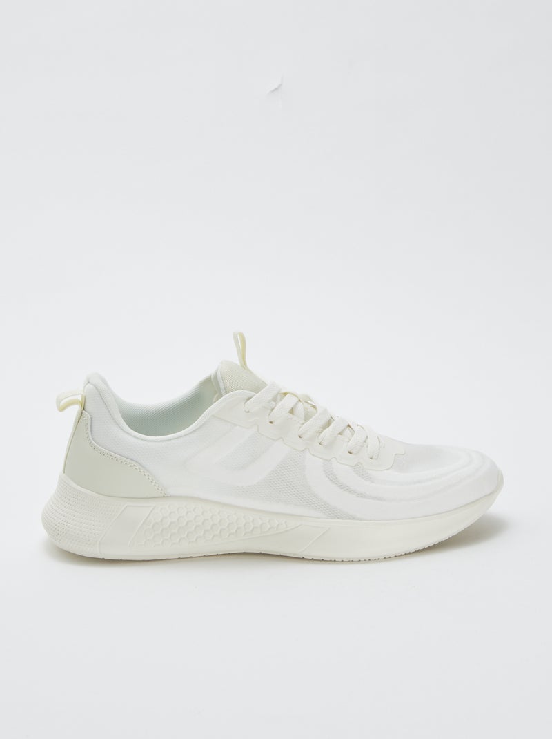 Baskets en mesh typer running à lacets Gris - Kiabi