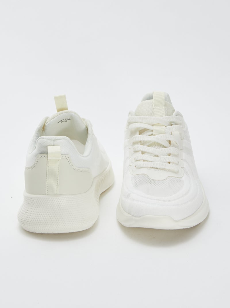 Baskets en mesh typer running à lacets Gris - Kiabi