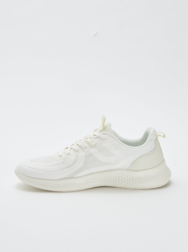 Baskets en mesh typer running à lacets Gris - Kiabi