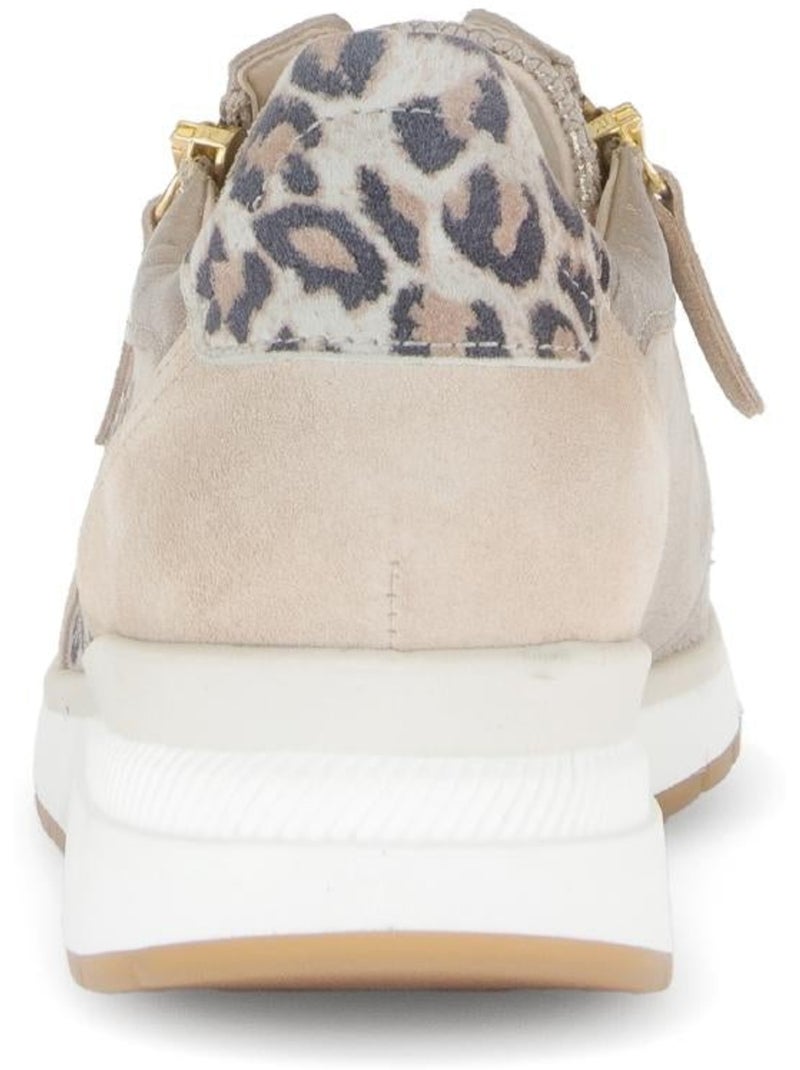 Baskets  en nubuck (adaptées Hallux Valgus) Beige - Kiabi