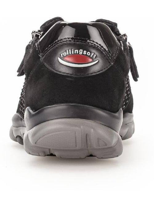 Baskets  en Nubuck avec strass - Kiabi