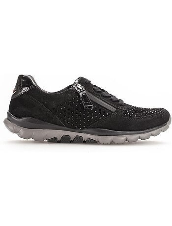 Baskets en Nubuck avec strass