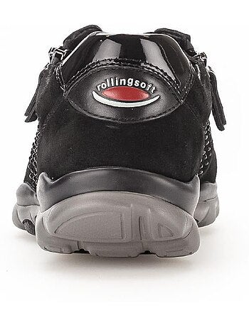 Baskets en Nubuck avec strass