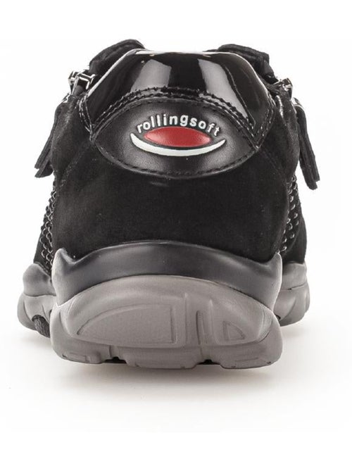 Baskets  en Nubuck avec strass - Kiabi