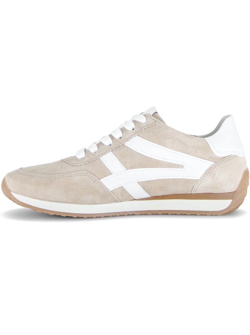 Baskets  en nubuck Beige - Kiabi