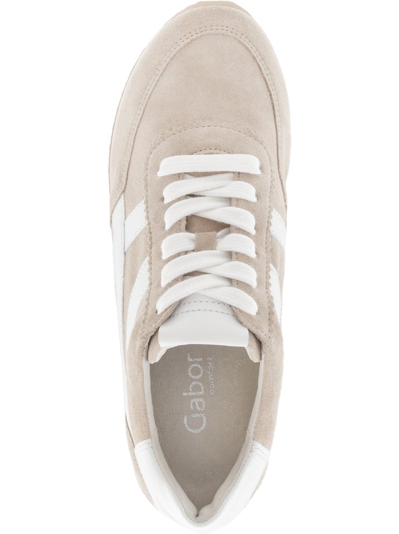 Baskets  en nubuck Beige - Kiabi