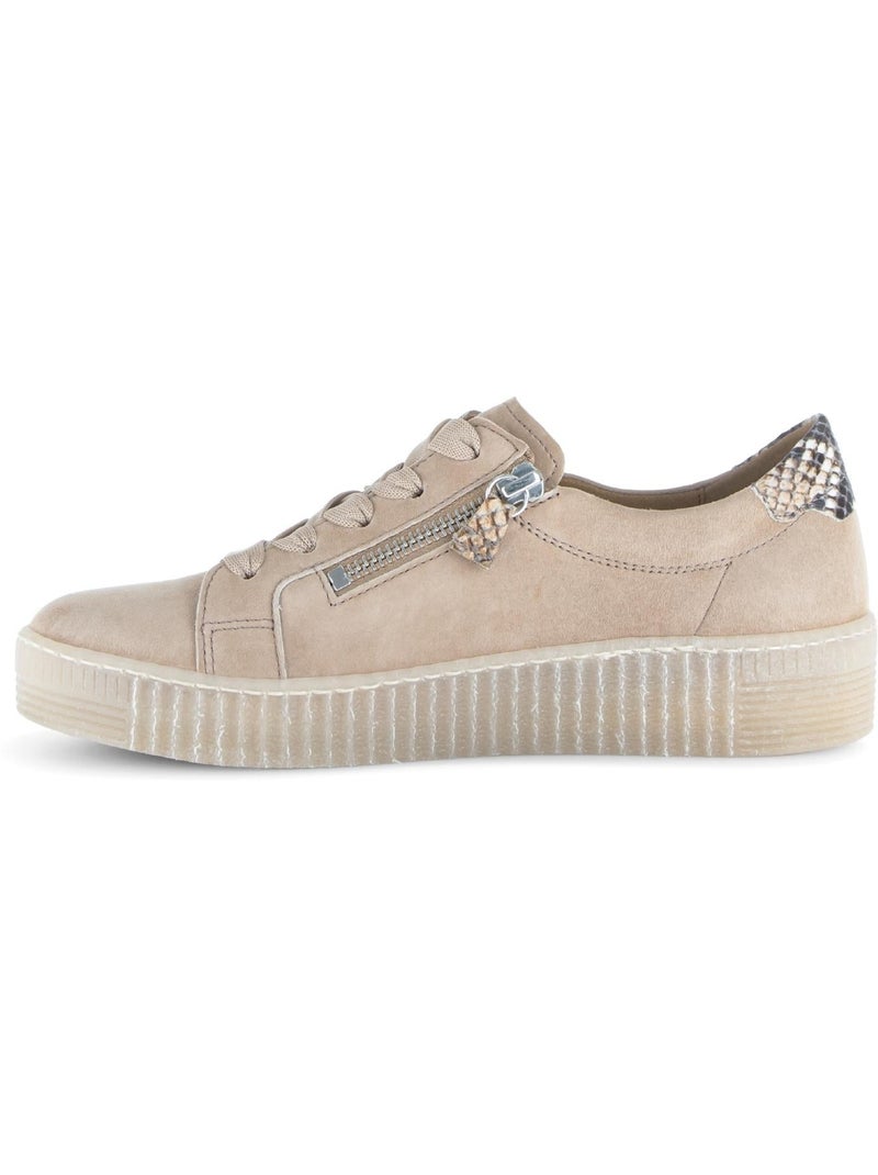 Baskets  en nubuck Beige - Kiabi