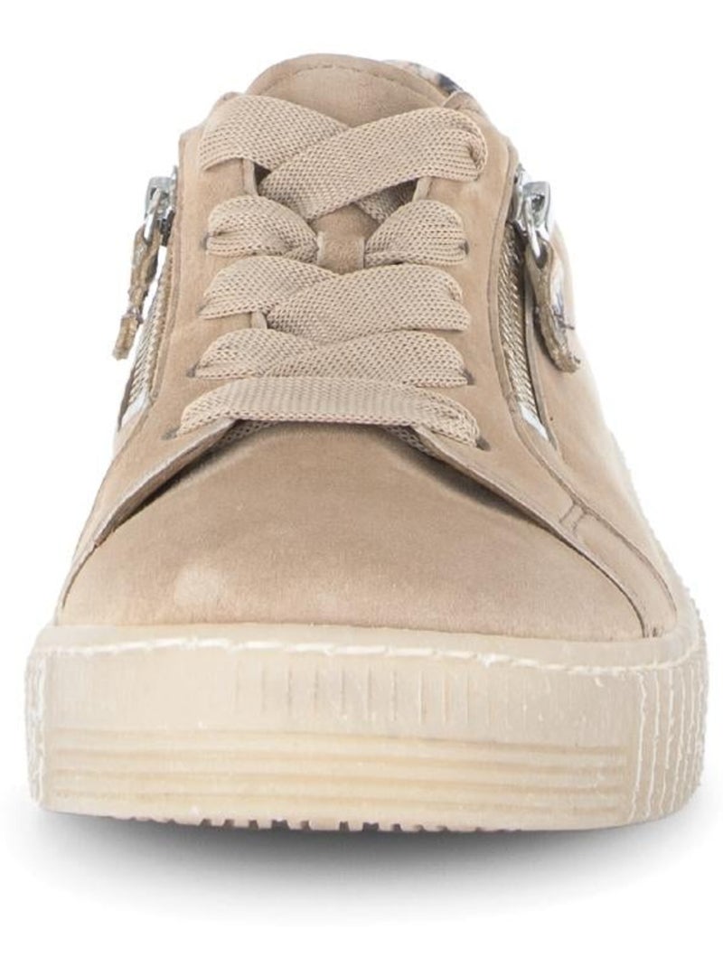 Baskets  en nubuck Beige - Kiabi