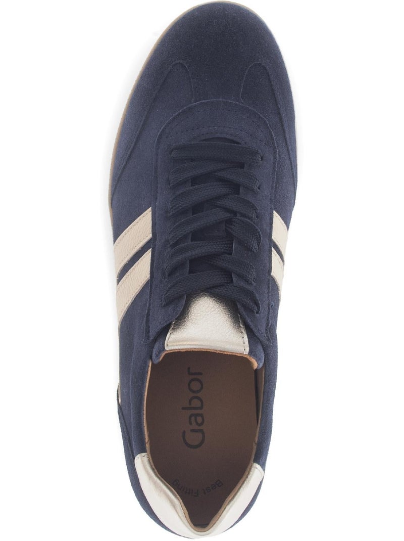 Baskets  en nubuck Bleu - Kiabi