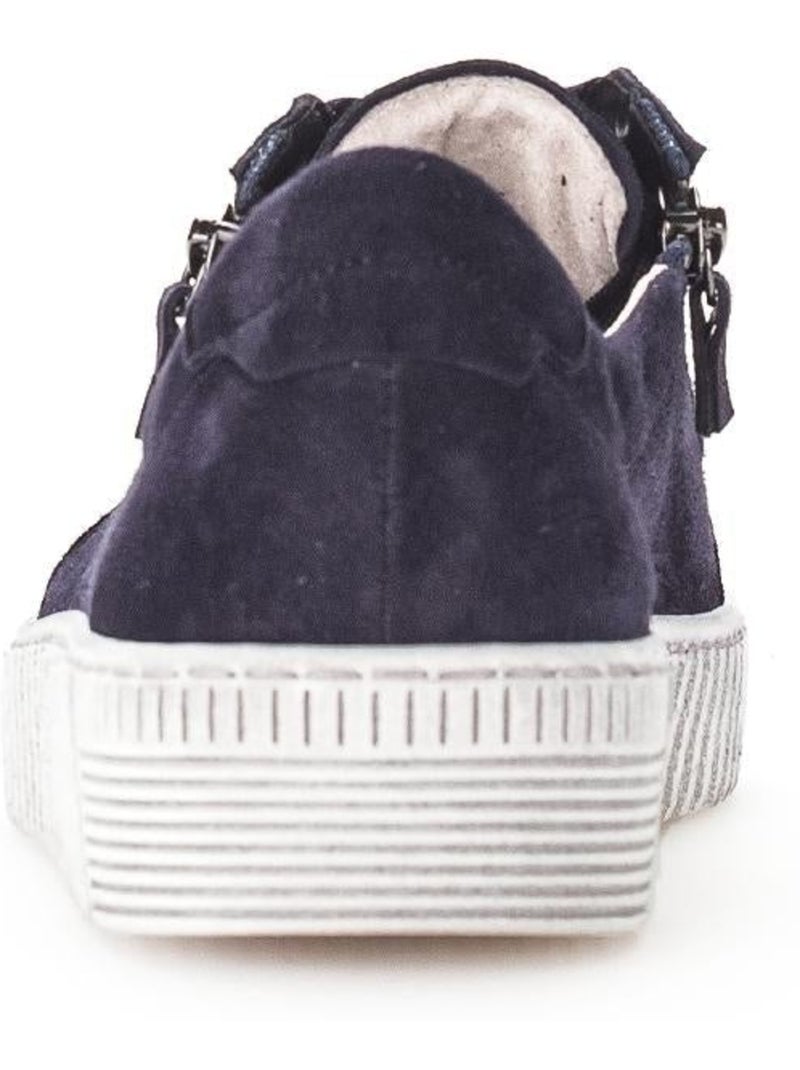 Baskets  en Nubuck Bleu - Kiabi