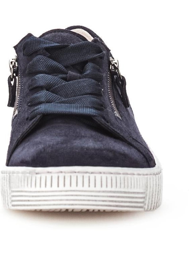 Baskets  en Nubuck Bleu - Kiabi