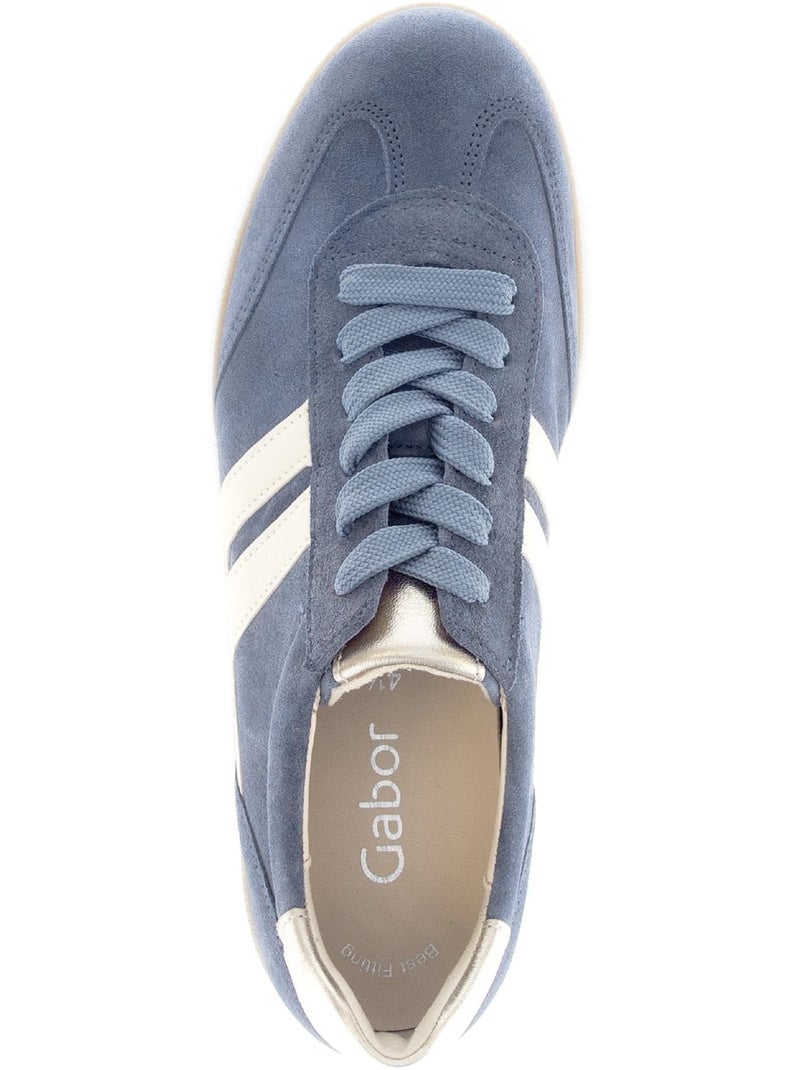 Baskets  en nubuck Bleu - Kiabi