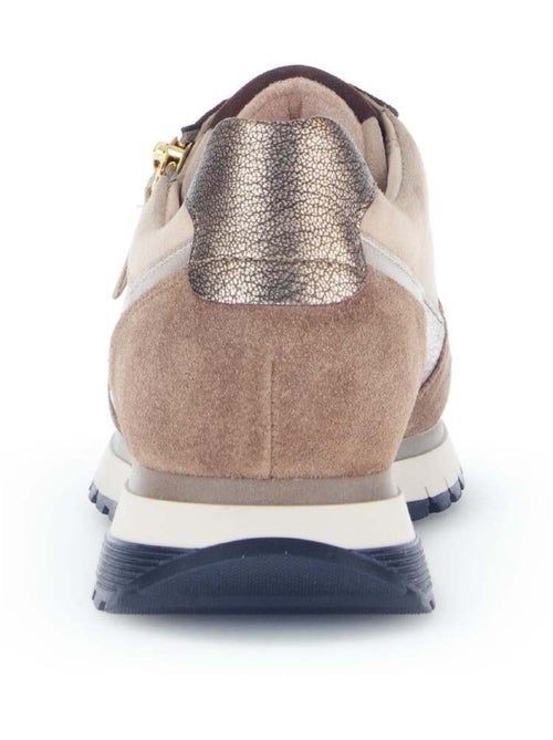 Baskets en nubuck et cuir - Kiabi