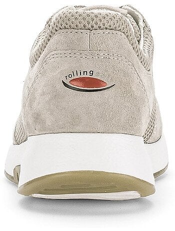 Baskets en nubuck et textile