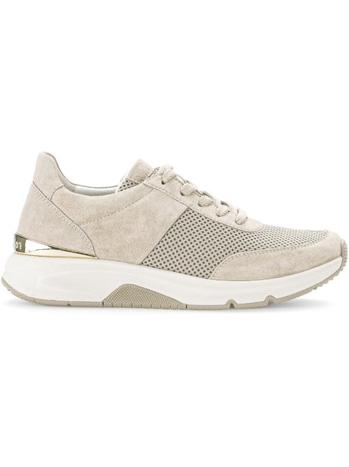 Baskets  en nubuck et textile - Kiabi