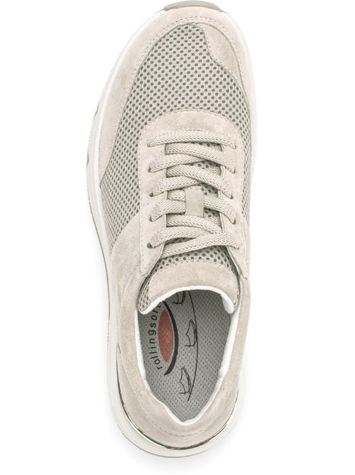 Baskets  en nubuck et textile - Kiabi