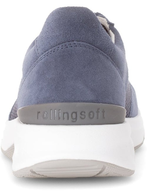 Baskets  en nubuck et textile - Kiabi