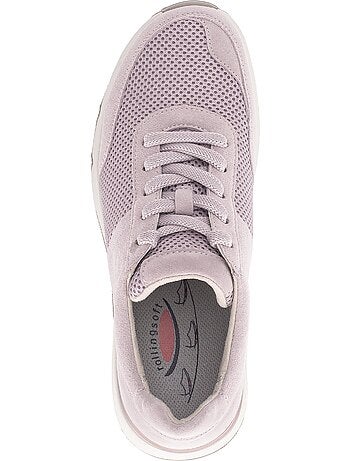 Baskets en nubuck et textile