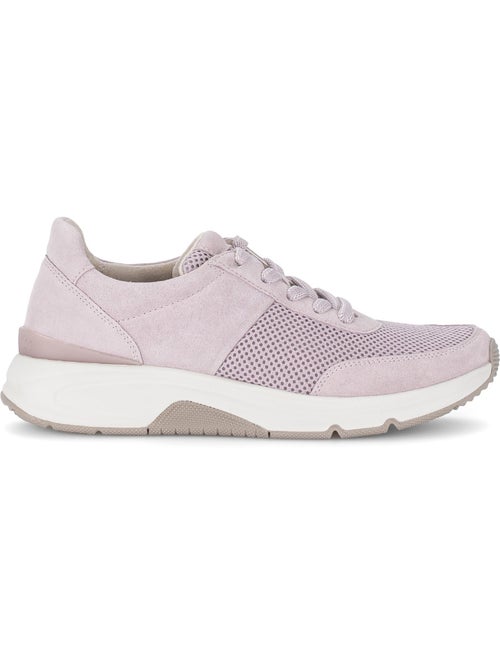 Baskets  en nubuck et textile - Kiabi