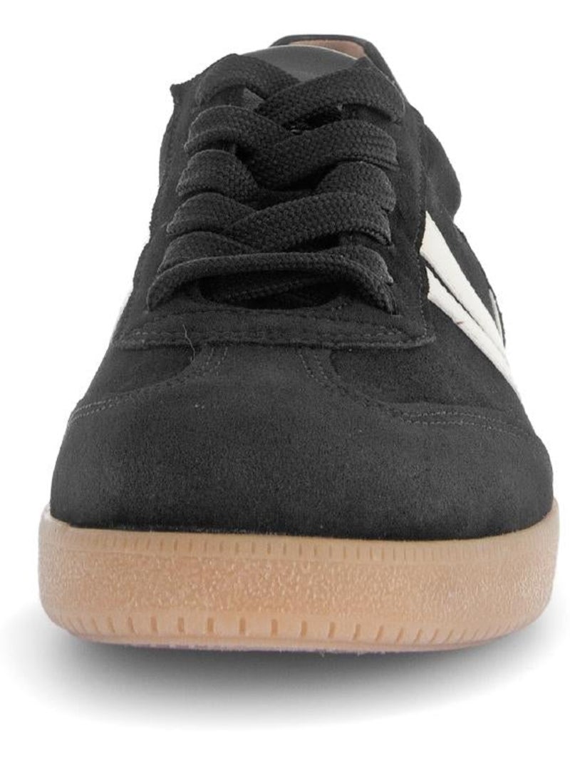 Baskets  en nubuck Noir - Kiabi