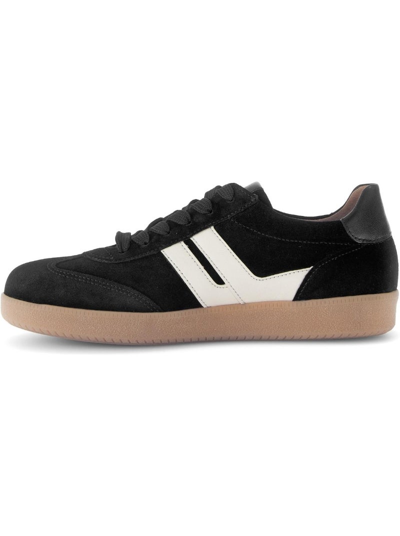 Baskets  en nubuck Noir Noir - Kiabi