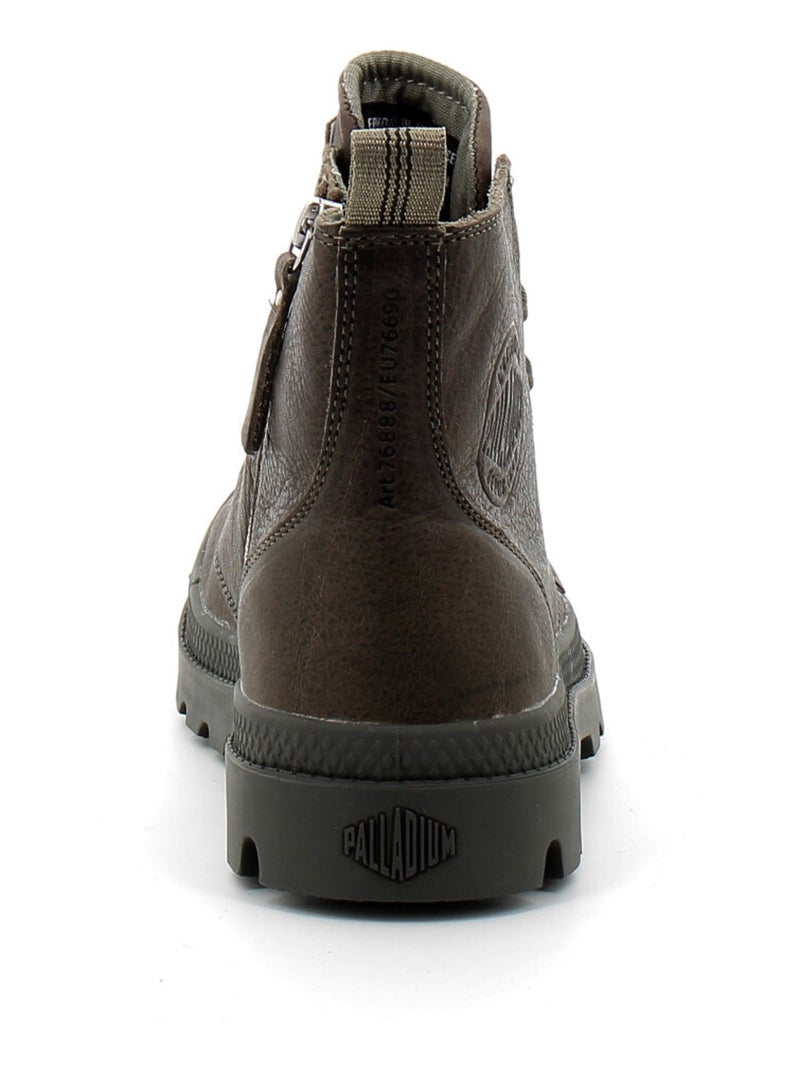 Baskets en Nubuck Palladium Kaki - Kiabi