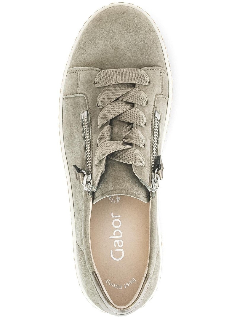 Baskets  en nubuck Vert - Kiabi