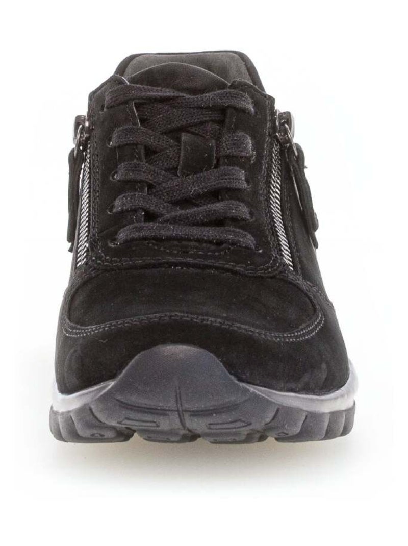 Baskets  en nubuk Gabor Noir Noir - Kiabi