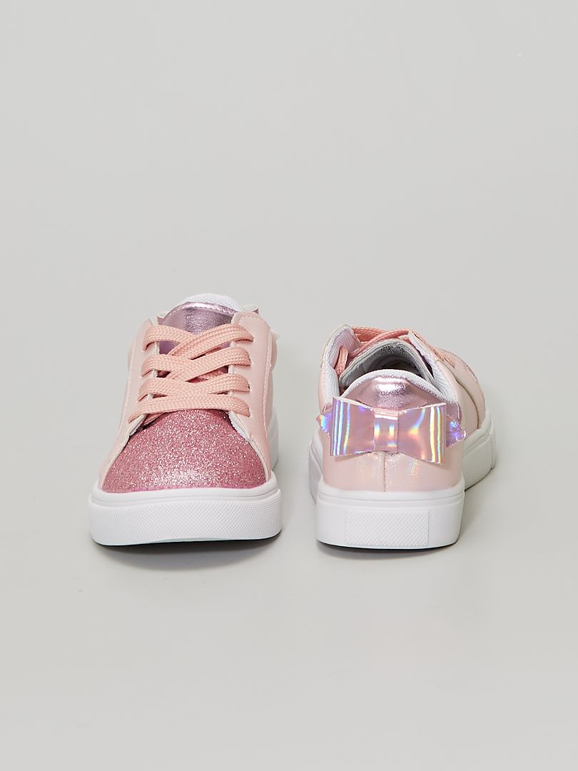 basket fille rose paillette